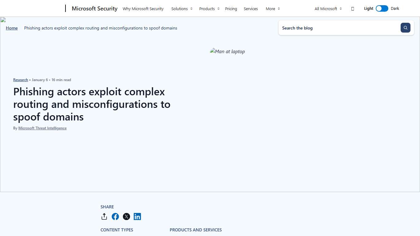 Phishing actors exploit complex routing and misconfigurations to spoof domains Microsoft Security Blog